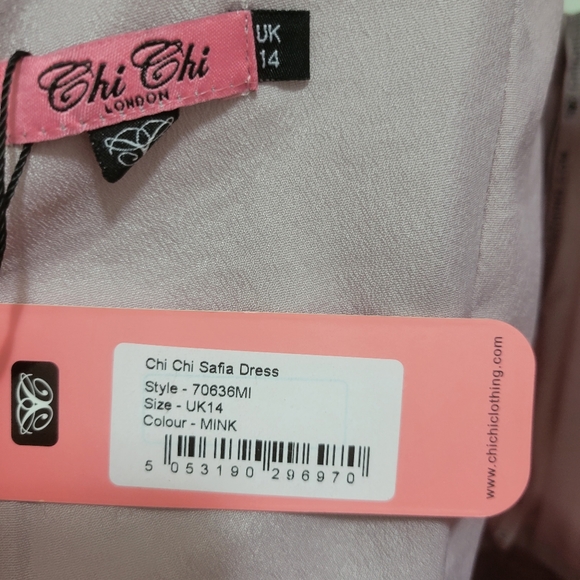 Hi Lo dress Chi Chi London UK14 - Picture 4 of 5